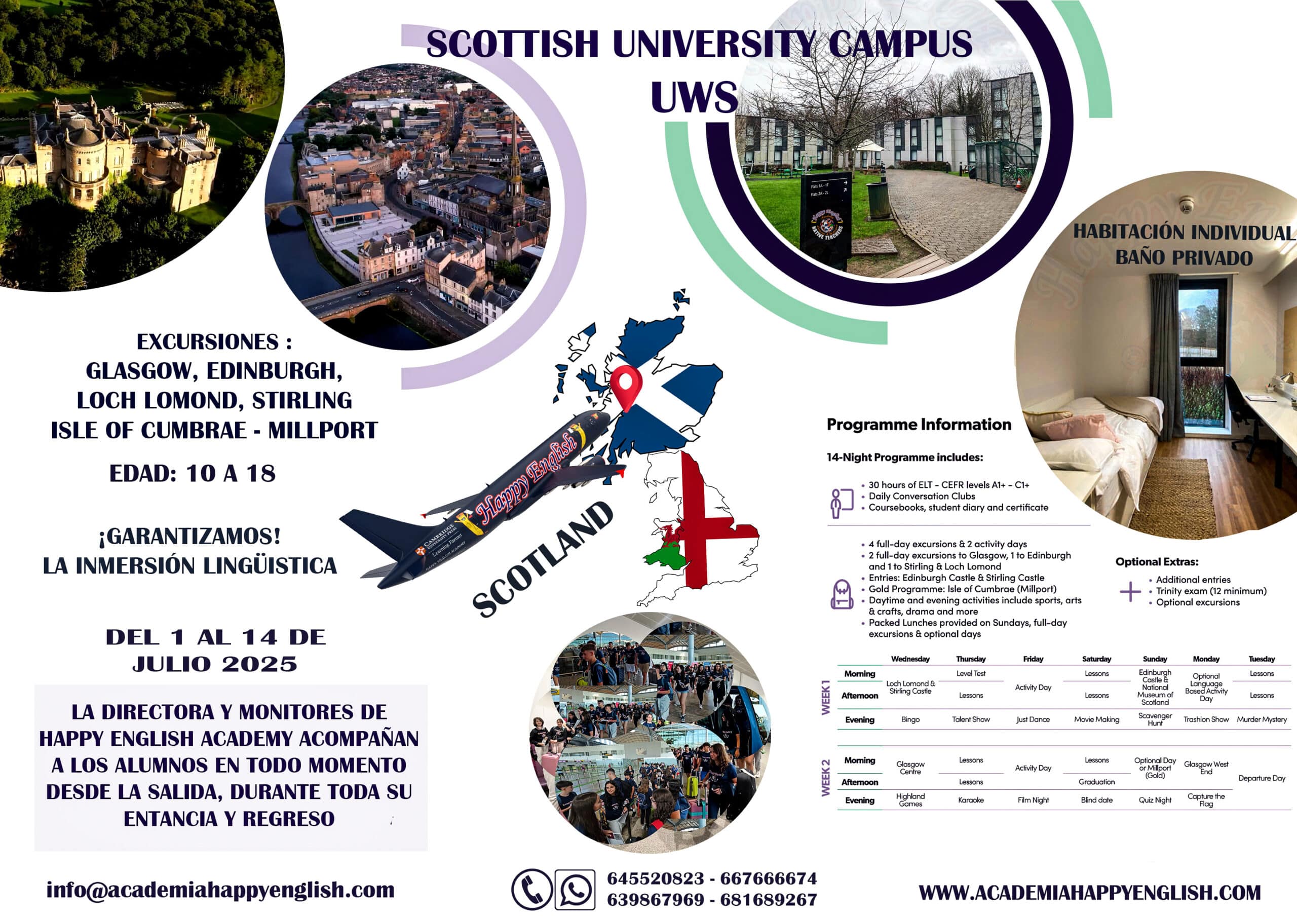 campamento verano escocia